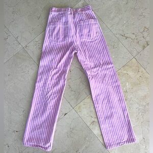 Mango stripes pink jeans